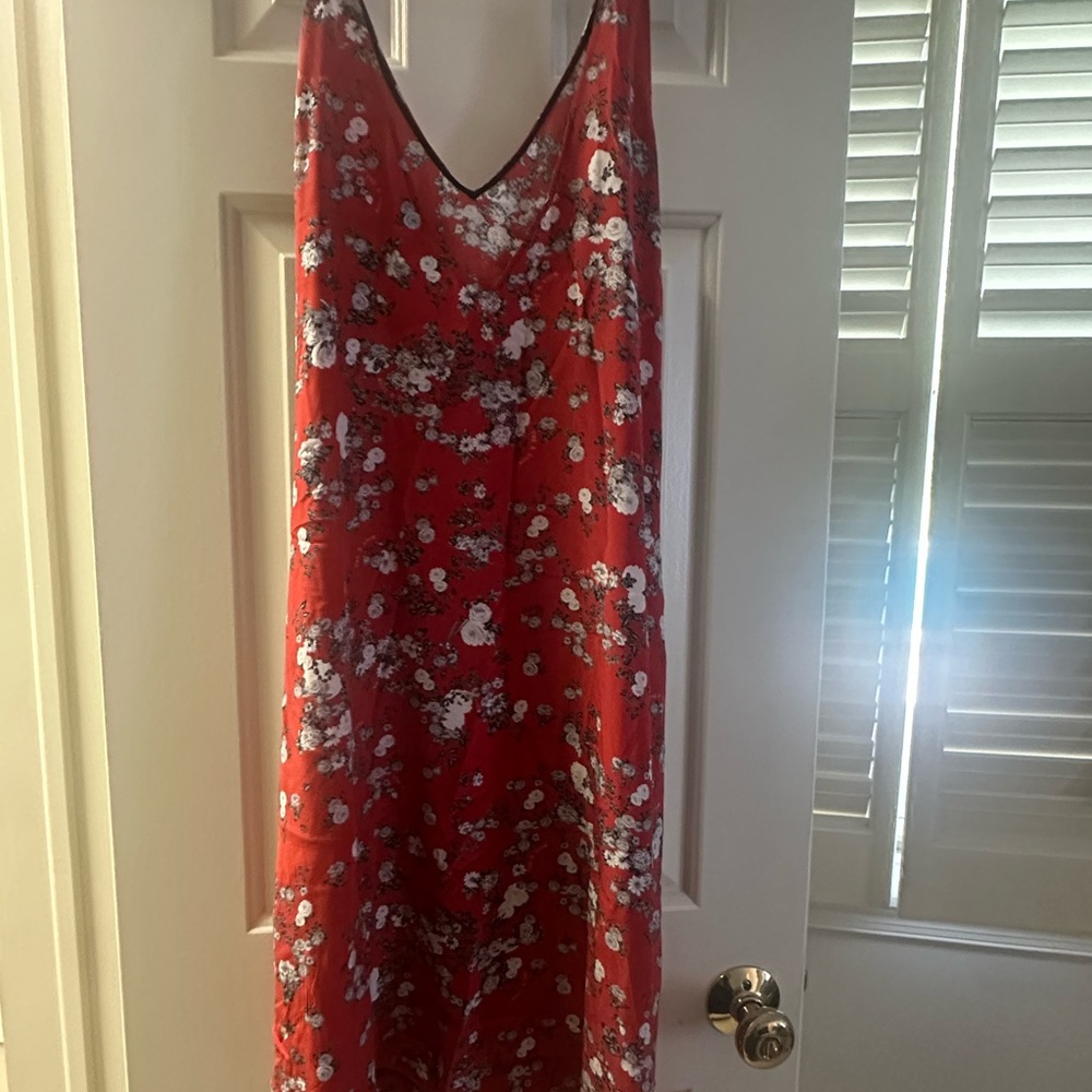 Rag & Bone Red and White Floral Dress